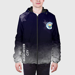 Куртка с капюшоном мужская Manchester City, цвет: 3D-черный — фото 2