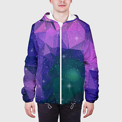 Куртка с капюшоном мужская SPACE, цвет: 3D-белый — фото 2