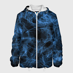 Куртка с капюшоном мужская Синий дым, цвет: 3D-белый