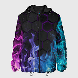 Куртка с капюшоном мужская Fire, цвет: 3D-черный