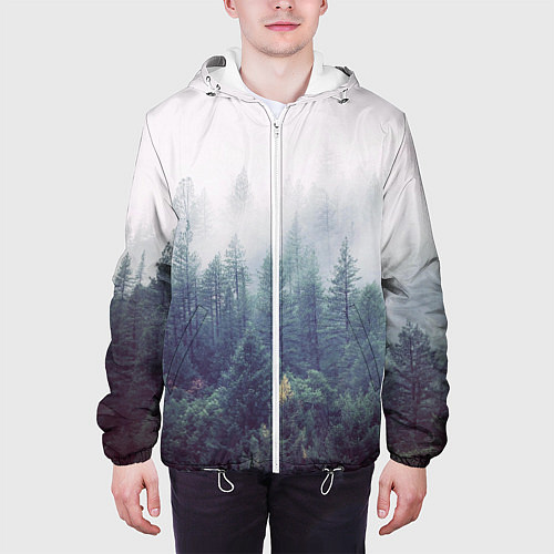 Мужская куртка Сибирский лес / 3D-Белый – фото 3