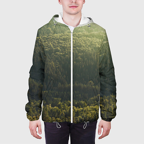 Мужская куртка Летний лес / 3D-Белый – фото 3