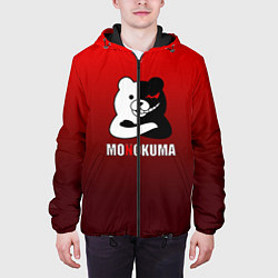 Куртка с капюшоном мужская Monokuma, цвет: 3D-черный — фото 2