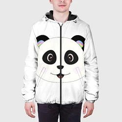 Куртка с капюшоном мужская Panda, цвет: 3D-черный — фото 2