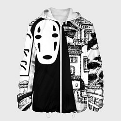 Куртка с капюшоном мужская No-Face Spirited Away Ghibli, цвет: 3D-белый