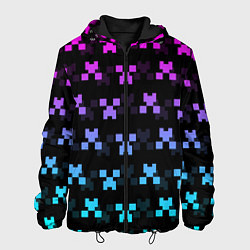 Куртка с капюшоном мужская MINECRAFT CREEPER NEON, цвет: 3D-черный