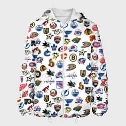 Куртка с капюшоном мужская NHL PATTERN Z, цвет: 3D-белый