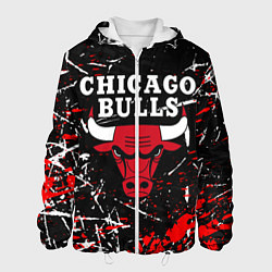 Куртка с капюшоном мужская CHICAGO BULLS, цвет: 3D-белый