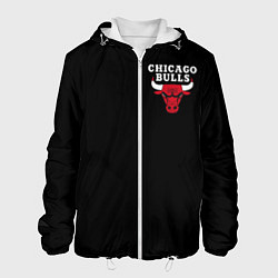 Куртка с капюшоном мужская CHICAGO BULLS, цвет: 3D-белый