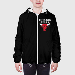Куртка с капюшоном мужская CHICAGO BULLS, цвет: 3D-белый — фото 2