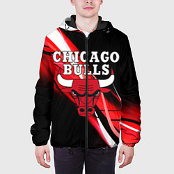Куртка с капюшоном мужская CHICAGO BULLS, цвет: 3D-черный — фото 2