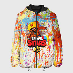 Куртка с капюшоном мужская BRAWL STARS:LEON, цвет: 3D-черный