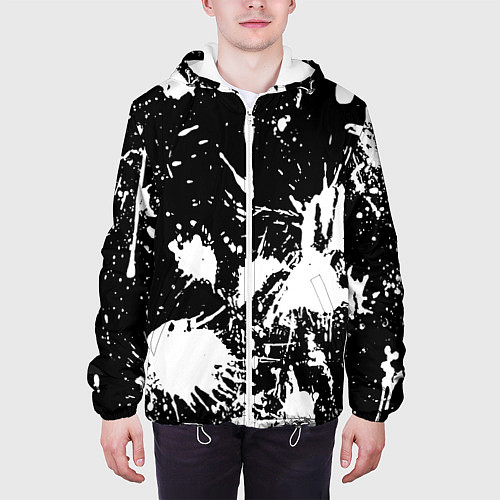 Мужская куртка ABSTRACT / 3D-Белый – фото 3