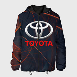Куртка с капюшоном мужская TOYOTA, цвет: 3D-черный