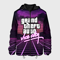 Куртка с капюшоном мужская GTA VICE CITY, цвет: 3D-черный