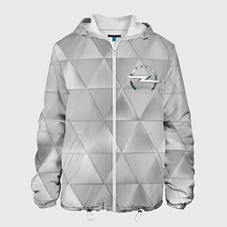 Куртка с капюшоном мужская OPEL, цвет: 3D-белый