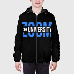 Куртка с капюшоном мужская ZOOM, цвет: 3D-черный — фото 2
