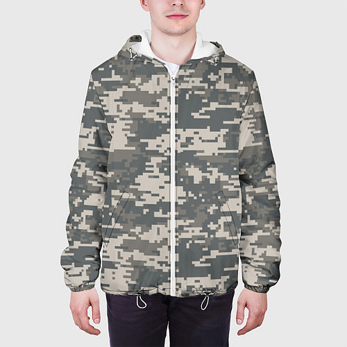 Мужская куртка Цифровой камуфляж / 3D-Белый – фото 3