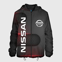 Куртка с капюшоном мужская NISSAN, цвет: 3D-черный