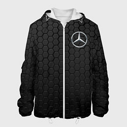 Куртка с капюшоном мужская MERCEDES-BENZ AMG, цвет: 3D-белый