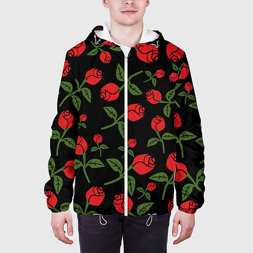 Мужская куртка Roses Art / 3D-Белый – фото 3