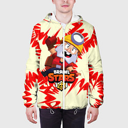 Куртка с капюшоном мужская Brawl Stars Dynamike, цвет: 3D-белый — фото 2