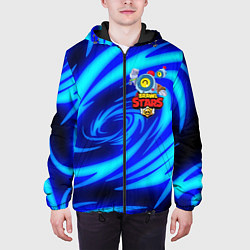 Куртка с капюшоном мужская БРАВЛ СТАРС НАНИ, цвет: 3D-черный — фото 2