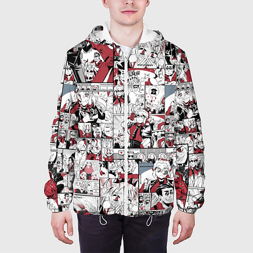 Мужская куртка HELLTAKER / 3D-Белый – фото 3