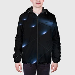 Куртка с капюшоном мужская LIGHTING DARK, цвет: 3D-черный — фото 2