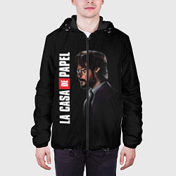 Куртка с капюшоном мужская БУМАЖНЫЙ ДОМ, цвет: 3D-черный — фото 2