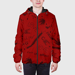 Куртка с капюшоном мужская LIL PEEP ЛИЛ ПИП, цвет: 3D-черный — фото 2