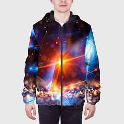 Куртка с капюшоном мужская Geometry light, цвет: 3D-черный — фото 2