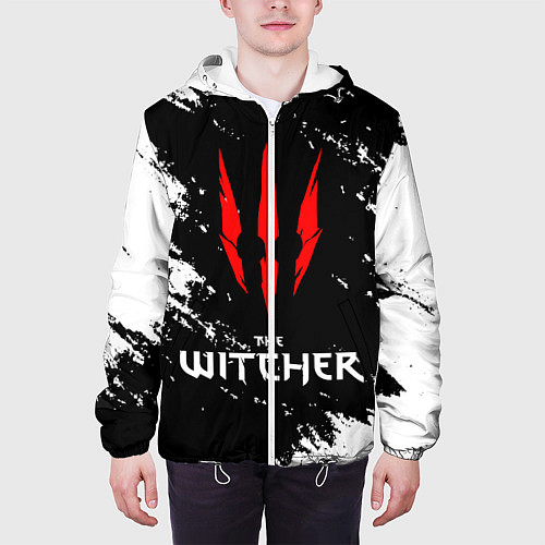 Мужская куртка The Witcher / 3D-Белый – фото 3