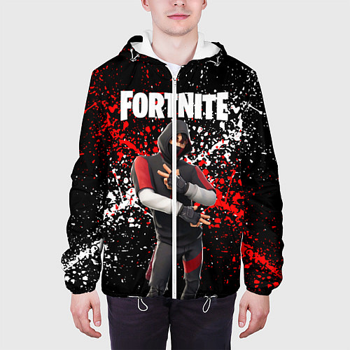 Мужская куртка Fortnite Ikonik / 3D-Белый – фото 3