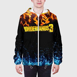 Куртка с капюшоном мужская Borderlands 3, цвет: 3D-белый — фото 2