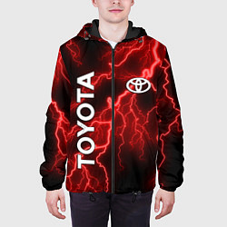 Куртка с капюшоном мужская TOYOTA, цвет: 3D-черный — фото 2