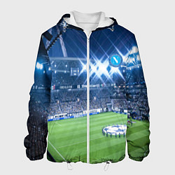 Куртка с капюшоном мужская FC NAPOLI, цвет: 3D-белый