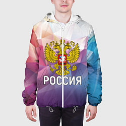 Куртка с капюшоном мужская РОССИЯ, цвет: 3D-белый — фото 2