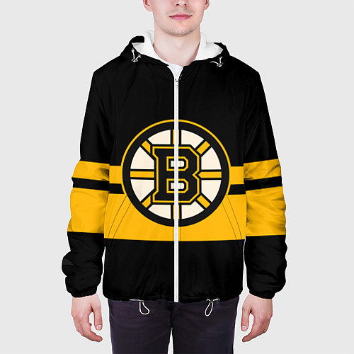 Мужская куртка BOSTON BRUINS NHL / 3D-Белый – фото 3