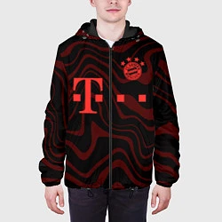 Куртка с капюшоном мужская FC Bayern Munchen 2021, цвет: 3D-черный — фото 2