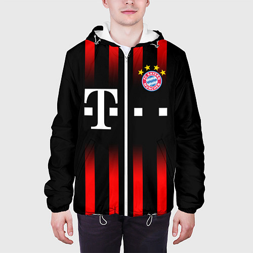 Мужская куртка FC Bayern Munchen / 3D-Белый – фото 3