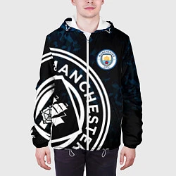 Куртка с капюшоном мужская Manchester City, цвет: 3D-белый — фото 2