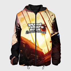 Куртка с капюшоном мужская GTA, цвет: 3D-черный