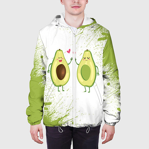 Мужская куртка Авокадо / 3D-Белый – фото 3