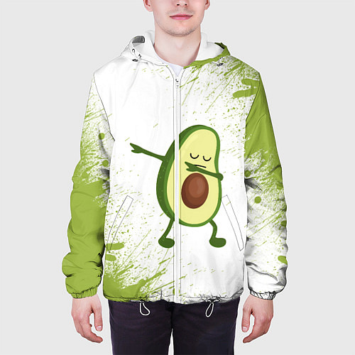 Мужская куртка Авокадо / 3D-Белый – фото 3