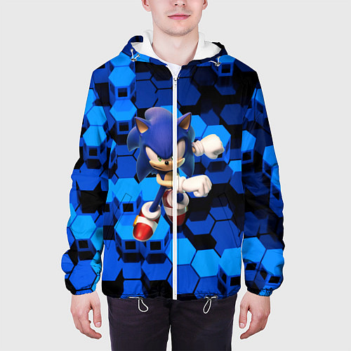 Мужская куртка Sonic / 3D-Белый – фото 3