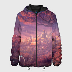 Куртка с капюшоном мужская Fantasy Forest, цвет: 3D-черный