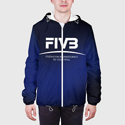 Куртка с капюшоном мужская FIVB Volleyball, цвет: 3D-белый — фото 2