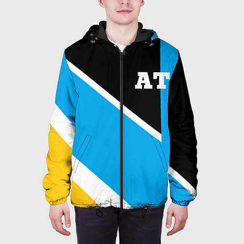 Мужская куртка Athletic team blue / 3D-Черный – фото 3