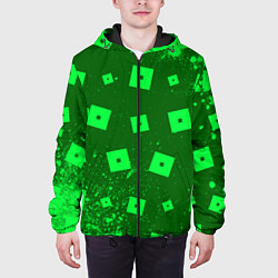 Куртка с капюшоном мужская ROBLOX РОБЛОКС, цвет: 3D-черный — фото 2